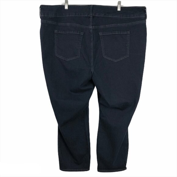 Torrid Denim Ankle Jeans‎ Dark Blue Cotton Blend - Picture 3 of 7